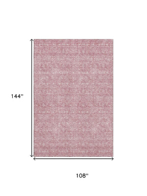 HomeRoots 9' X 12' Elegant Blush & Ivory Floral Washable Area Rug with UV Protection, Durable & Stylish Design 656884