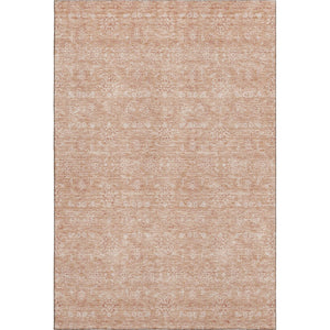 HomeRoots 5' X 8' Coral Floral Area Rug - Washable, UV Protected, Pet-Friendly with Timeless Style & Comfort 656887