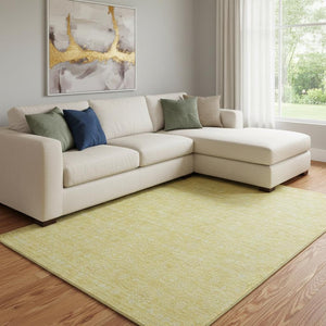 HomeRoots 10' X 14' Amber And Ivory Floral Area Rug - Elegant, Washable, UV-Protected for Family Spaces 656903