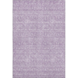 HomeRoots 10' X 14' Floral Area Rug in Lavender & Ivory - Washable, UV-Protected, Pet-Friendly Design for Homes 656909