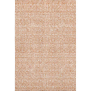HomeRoots 9' X 12' Elegant Peach & Ivory Floral Area Rug – Durable, Stain-Resistant, UV Protected Design! 656914
