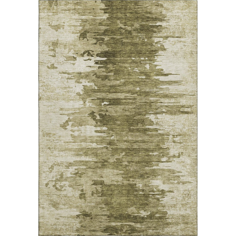 HomeRoots 9' X 12' Stylish Coffee & Ivory Abstract Area Rug – Washable, UV-Protected, Durable for Homes & Pets 656980