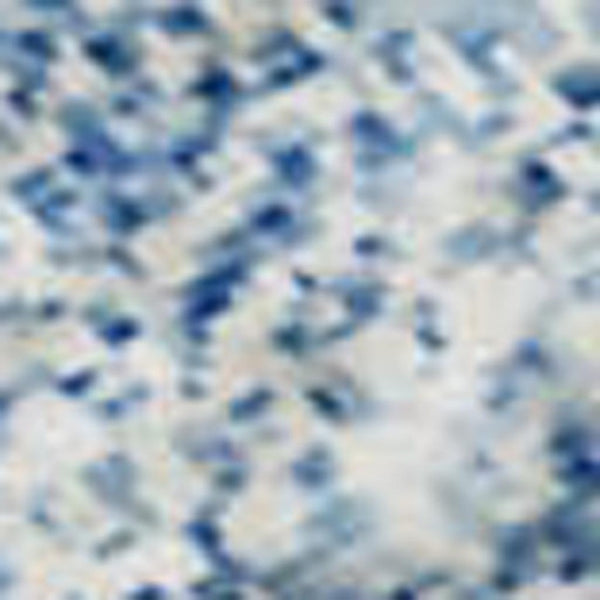 HomeRoots 9' X 12' Sky Blue & Ivory Abstract Washable Area Rug with UV Protection for Stylish Living Spaces 656986