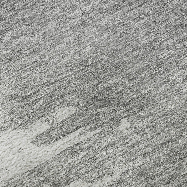HomeRoots 9' X 12' Silver And Gray Abstract Washable Area Rug - Stylish, Durable, Pet-Friendly, UV Protected! 656992