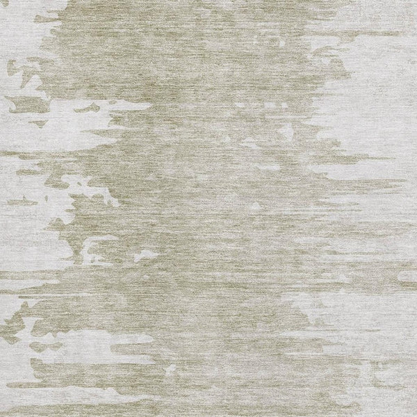 HomeRoots 5' X 8' Taupe And Ivory Abstract Area Rug - Durable, Washable, UV-Protected for Busy Homes! 656995