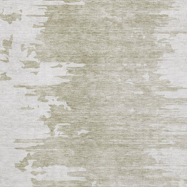 HomeRoots 8' X 10' Taupe and Ivory Abstract Washable Area Rug - Durable, UV-Protected, Easy-Care Design! 656997