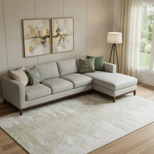 HomeRoots 9' X 12' Taupe and Ivory Washable Area Rug with UV Protection - Durable, Stylish, and Easy Care! 656998