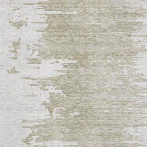 HomeRoots 9' X 12' Taupe and Ivory Washable Area Rug with UV Protection - Durable, Stylish, and Easy Care! 656998