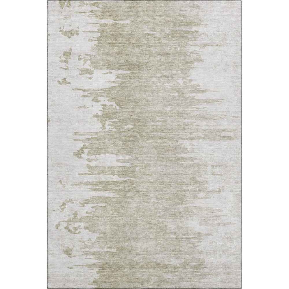 HomeRoots 10' Taupe and Ivory Abstract Washable Area Rug with UV Protection – Perfect for Busy Homes & Style 656999