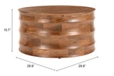 Antium Coffee Table Walnut 109860 Zuo Modern