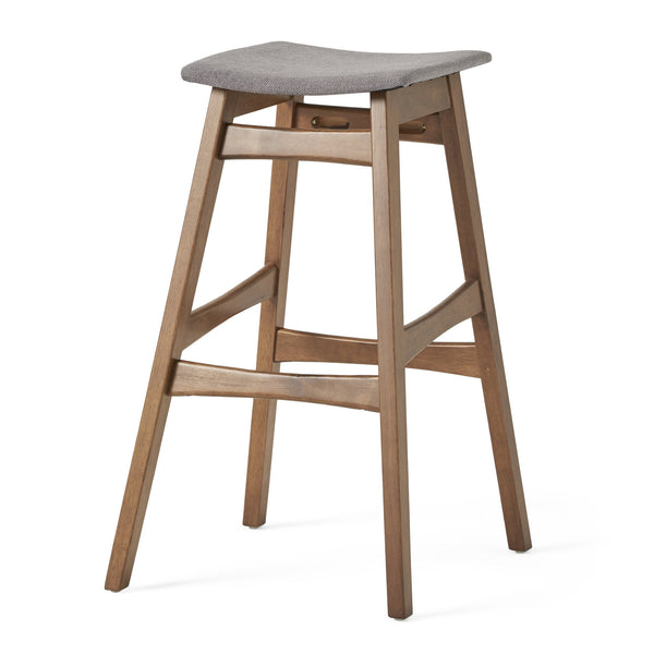 English Elm Christopher Knight Home® - Bar Stool - Stylish Dark Grey Upholstered Seating With Mid-Century Modern Design For Your Home Bar 58922.00DGY