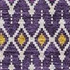 HomeRoots 8' X 10' Vibrant Purple and Yellow Tribal Washable Area Rug with UV Protection for High-Traffic Areas 657135