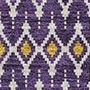 HomeRoots 10' X 14' Vibrant Purple and Yellow Tribal Area Rug - Washable, UV Protected, Perfect for Family Spaces! 657137