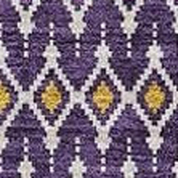 HomeRoots 10' X 14' Vibrant Purple and Yellow Tribal Area Rug - Washable, UV Protected, Perfect for Family Spaces! 657137