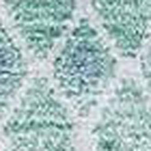 HomeRoots 10' Aqua and Ivory Tribal Area Rug - Washable, UV Protected, Durable for Homes with Kids & Pets 657155