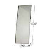 Christopher Knight Home® - Noble House - Pinefield Modern Rectangular Standing Mirror - Stainless Finish