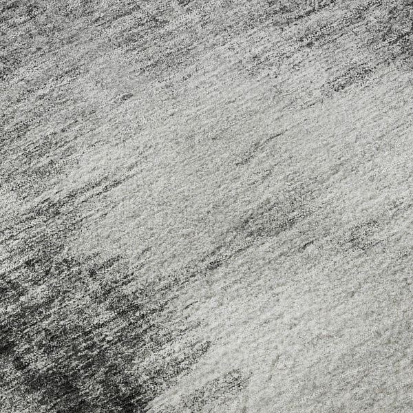 HomeRoots 10' X 14' Gray & Silver Abstract Area Rug – Durable, Washable, UV-Protected Design for Modern Homes 657221