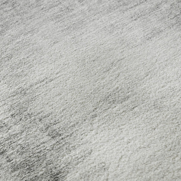 HomeRoots 8' X 10' Abstract Silver Gray & Pewter Area Rug - Washable, UV-Protected, Stain-Resistant Design 657231