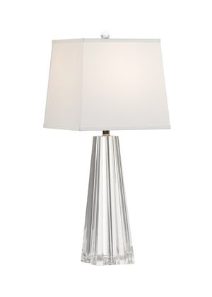 Wildwood Irina Crystal Table Lamp With Polished Nickel Neck, 29" Sculptural Accent Light For Bedside 65724