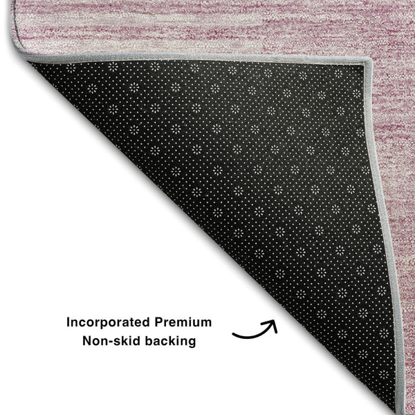 HomeRoots 5' X 8' Blush and Ivory Geometric Area Rug - Washable, UV Protected, Perfect for Modern Spaces 657241