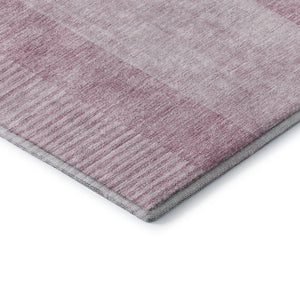 HomeRoots 5' X 8' Blush and Ivory Geometric Area Rug - Washable, UV Protected, Perfect for Modern Spaces 657241