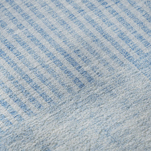 HomeRoots 8' X 10' Blue and Ivory Geometric Area Rug – Stylish, Washable, UV-Protected for High-Traffic Spaces 657249