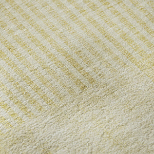 HomeRoots 8' X 10' Gold and Ivory Geometric Area Rug - Washable, UV Protected, Stain Resistant for Easy Care 657261