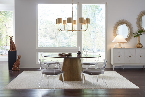 Wildwood Castle Yard Chandelier Antique Brass — 42" Modern Classic Pendant With Shaded Backlight, Glare-Free Glow 65731