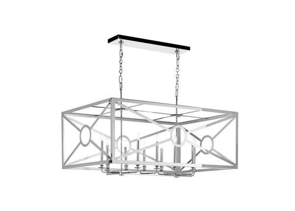 Wildwood Chilton Grove Chandelier Polished Nickel — Timeless London-Inspired Fixture For Islands & Dining (98) 65732