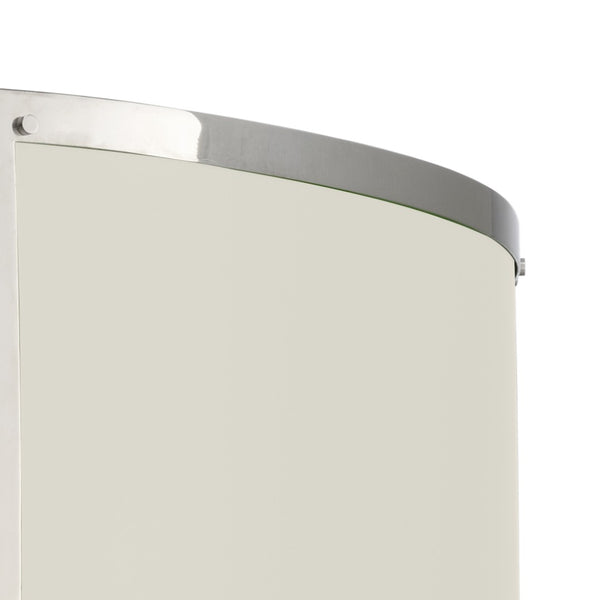 Wildwood High Oval Chandelier – Polished Nickel 8-Light Oval Fixture With Removable Paintable Panels, 38" Wide 65734