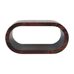HomeRoots 32" Walnut Solid Wood Coffee Table with Shelf – Stylish Storage for Modern & Traditional Spaces 657347