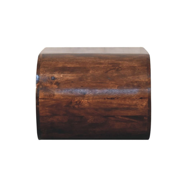HomeRoots 32" Walnut Solid Wood Coffee Table with Shelf – Stylish Storage for Modern & Traditional Spaces 657347