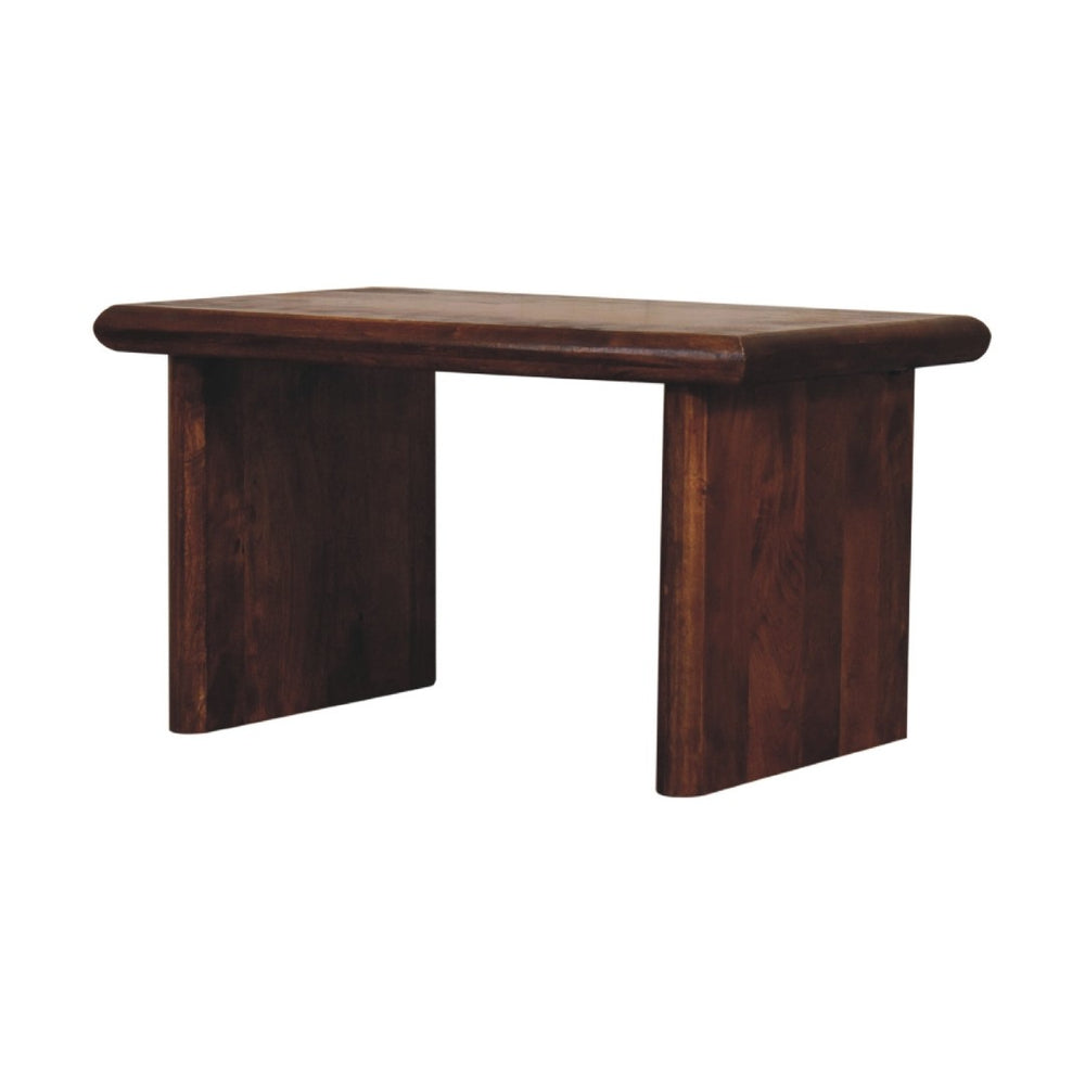 HomeRoots 32" Chestnut Solid Wood Coffee Table - Timeless Design, Durable Craftsmanship for Elegant Living Spaces 657355