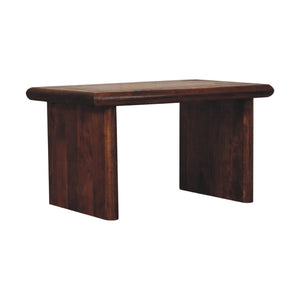 HomeRoots 32" Chestnut Solid Wood Coffee Table - Timeless Design, Durable Craftsmanship for Elegant Living Spaces 657355