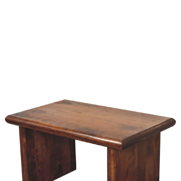 HomeRoots 32" Chestnut Solid Wood Coffee Table - Timeless Design, Durable Craftsmanship for Elegant Living Spaces 657355