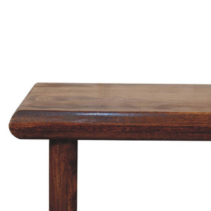 HomeRoots 32" Chestnut Solid Wood Coffee Table - Timeless Design, Durable Craftsmanship for Elegant Living Spaces 657355