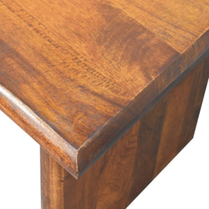 HomeRoots 32" Chestnut Solid Wood Coffee Table - Timeless Design, Durable Craftsmanship for Elegant Living Spaces 657355