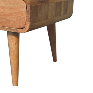 HomeRoots 34" Oak Solid Wood Coffee Table – Elegant Design with 2 Drawers for Stylish Storage in Any Room 657366