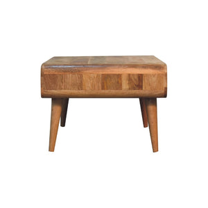 HomeRoots 34" Oak Solid Wood Coffee Table – Elegant Design with 2 Drawers for Stylish Storage in Any Room 657366