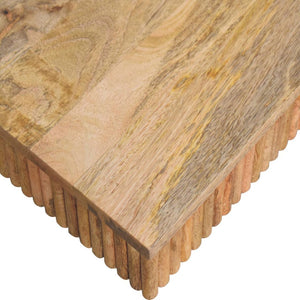 HomeRoots 32" Modern Solid Oak Square Pedestal Coffee Table - Stylish, Durable, and Perfect for Any Space! 657369