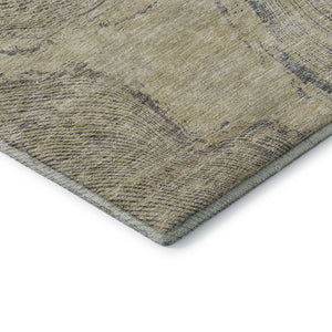 HomeRoots 8' X 10' Woodland Lodge Area Rug - Washable, UV Protected, Stylish Beige & Gray for Kids & Pets 657387