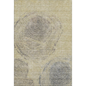 HomeRoots 10' X 14' Beige and Gray Woodland Lodge Area Rug – Washable, UV-Protected for Busy Homes & Style 657389