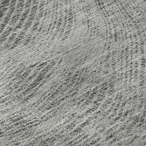 HomeRoots 8' X 10' Gray & Silver Woodland Lodge Area Rug - Durable, Washable, Stain Resistant with UV Protection 657393