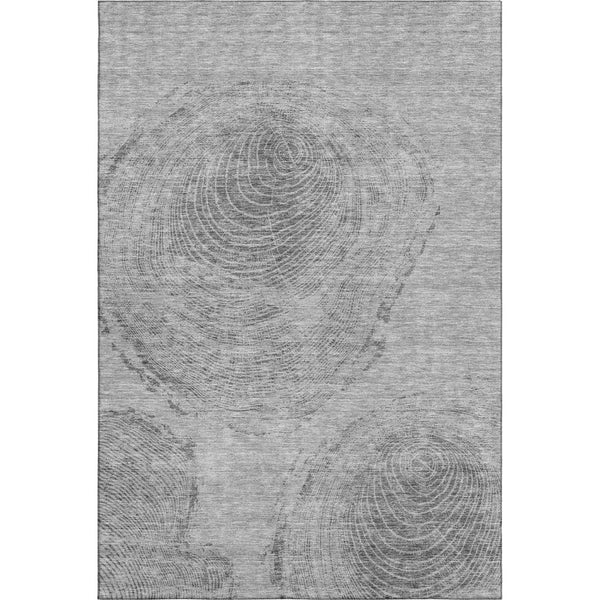 HomeRoots 10' Gray & Silver Woodland Lodge Rug – Washable, UV Protected, Stain-Resistant for Active Homes! 657395