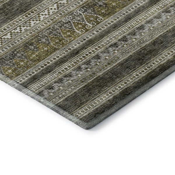 HomeRoots 5' X 8' Southwestern Washable Area Rug with UV Protection - Durable, Stylish, Stain-Resistant Design! 657463