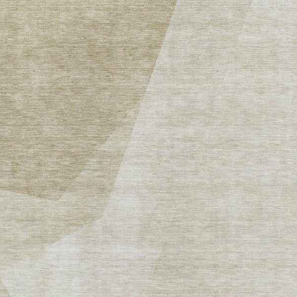 HomeRoots 8' X 10' Beige and Ivory Geometric Washable Area Rug - UV Protection, Stain Resistant, Durable Design 657477