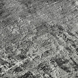 HomeRoots 10' Gray and Ivory Abstract Washable Area Rug with UV Protection - Durable, Stylish, Easy Care for Homes 657521