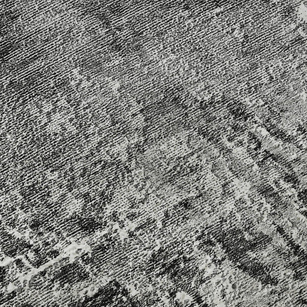 HomeRoots 10' Gray and Ivory Abstract Washable Area Rug with UV Protection - Durable, Stylish, Easy Care for Homes 657521