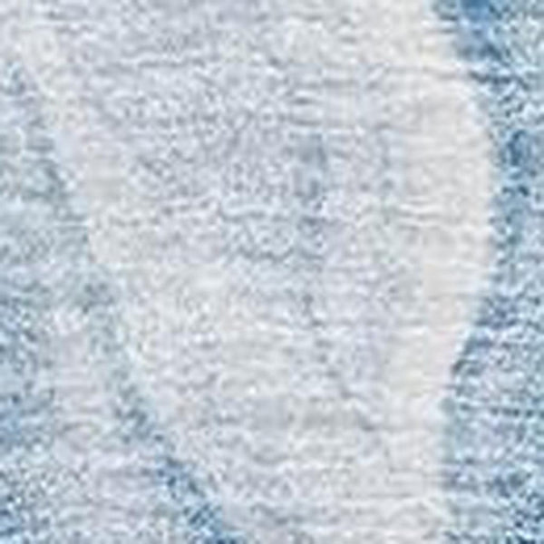 HomeRoots 9' X 12' Abstract Blue and Ivory Washable Area Rug with UV Protection for High-Traffic Spaces 657580