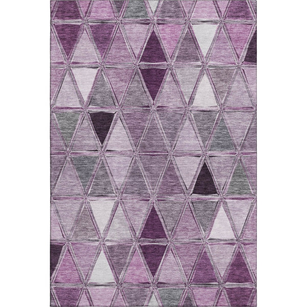 HomeRoots 10' X 14' Merlot Gray Ivory Geometric Area Rug – Durable, Stain-Resistant, UV Protected for Homes 657647